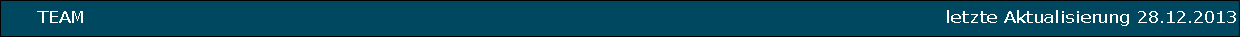     TEAM                                                                                                                                     letzte Aktualisierung 28.12.2013